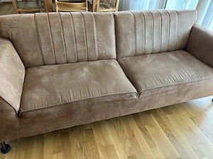 Couch Leder-Stoffmischung Bild 3