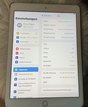 Ipad 6 günstig abzugeben Bild 2