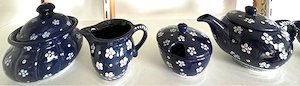 Gmundner Keramik Dirndl blau Bild 2