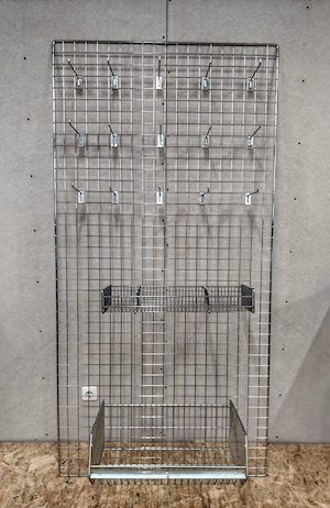 Gitterwand Regalsystem 200 cm x 100 cm Bild 2