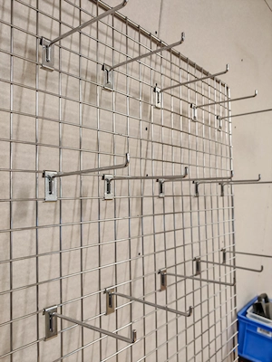 Gitterwand Regalsystem 200 cm x 100 cm Bild 3