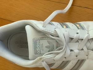 weiße Adidas Sneaker "Ortholite" Mädchen Gr. 33,5 Bild 3