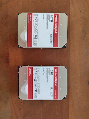 WD Red 10TB NAS-Festplatte WD100EFAX, CMR, Helium   2 Stück