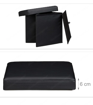 Sitzhocker inkl Stauraum und 3 x Rätselpuzzle Bild 3