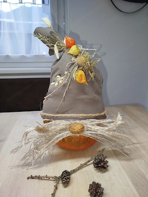 Deko Kürbiswichtel Handmade  Bild 2