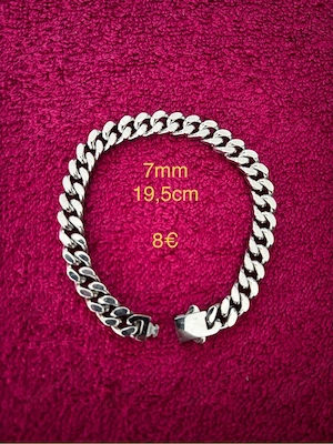 Kette und Armband aus Edelstahl Bild 3