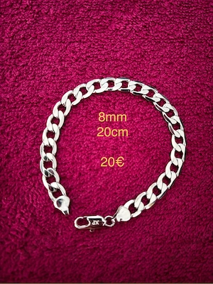 Kette und Armband aus Edelstahl Bild 2