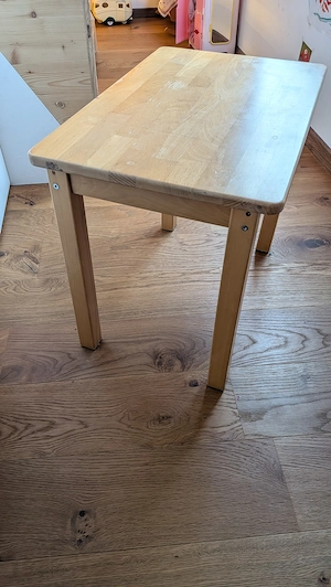Hochwertiges Peitz Kindermöbelset aus Buchenholz (Tisch, Bank & Stuhl)   Guter Zustand! Bild 5