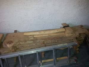 Birnenholz vom Baumstamm Bild 3