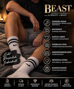 BEAST   Getragene Socken, Boxershorts & persönliche Extras