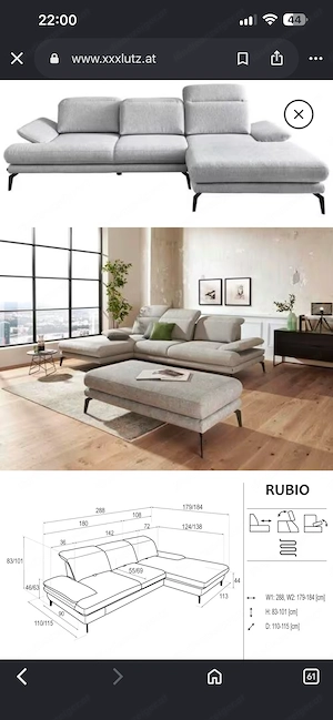 -50% Ecksofa Couch neuer Zustand 290cmlang Bild 4