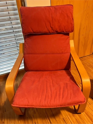 Poäng Sessel mit Hocker Bild 2