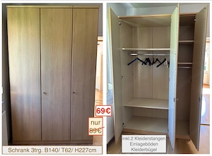 Schlafzimmerschrank Kommode Vitrine ab 45  Bild 2