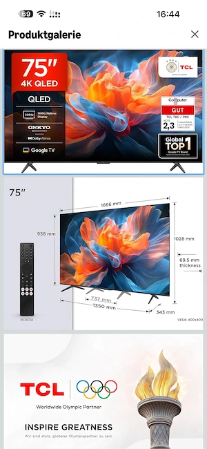 smart tv TCL 75  Bild 5