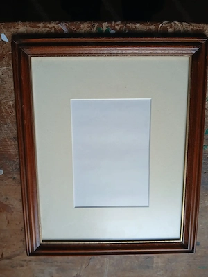 2 Bilder Rahmen Holz inkl. Glas