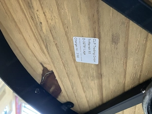 Beistelltisch Retro Vintage Höhenverstellbarer Tisch Holz Metall Ausgefallen Bild 8