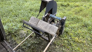 selbstgebaute stabile Wippsäge, Sägeblattdurchmesser 63 cm, 4,4 kW Bild 6