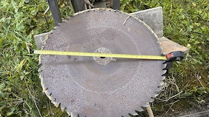 selbstgebaute stabile Wippsäge, Sägeblattdurchmesser 63 cm, 4,4 kW Bild 4