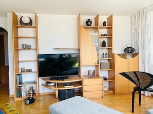 Wohnzimmer-Regal mit vielen Details