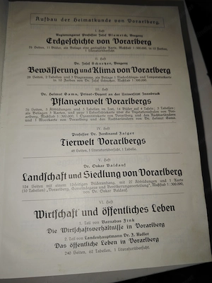 Sammelband der Heimatkunde von Vorarlberg 1-12 Verlag Haase Wien Le 1936 1300 S. m. Wirtschaftsteil  Bild 4