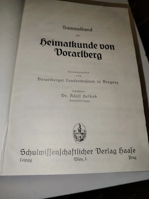 Sammelband der Heimatkunde von Vorarlberg 1-12 Verlag Haase Wien Le 1936 1300 S. m. Wirtschaftsteil  Bild 3