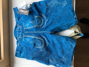 Blaue Lederhose - neu & ungetragen 