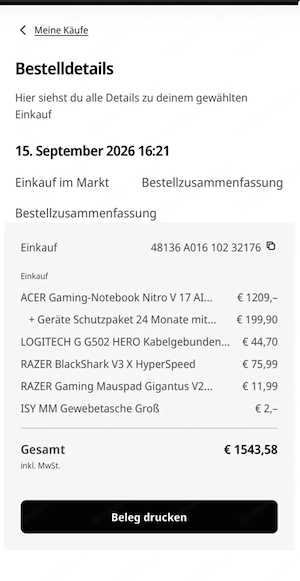 Laptop Acer Nitro V17 AI  Bild 5