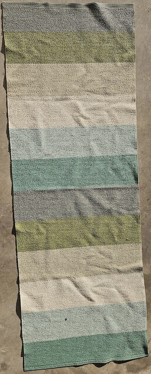 Pappelina Teppich   Läufer 193 x 68 cm   schönes Streifendesign Bild 4