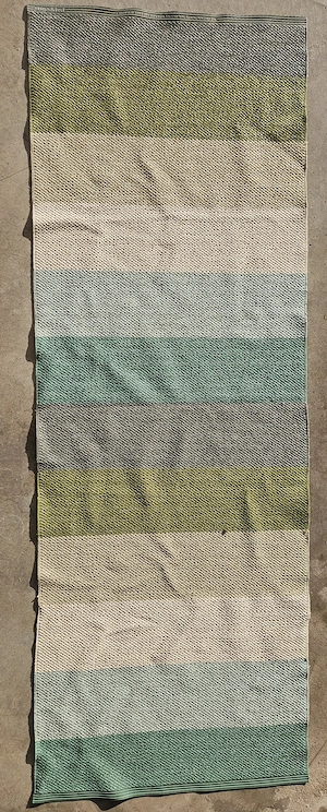 Pappelina Teppich   Läufer 193 x 68 cm   schönes Streifendesign Bild 2