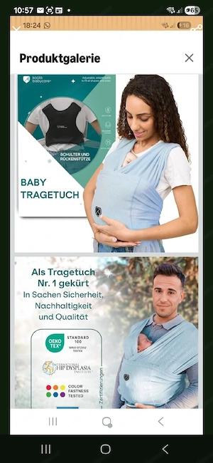 Babytrage  Bild 2