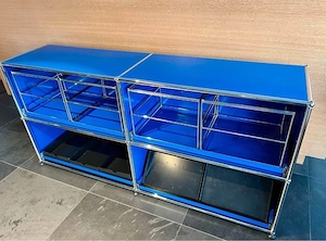USM Haller Sideboard in Enzianblau für Büro  Wohnen  Werkstatt Bild 2