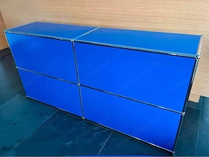 USM Haller Sideboard in Enzianblau für Büro  Wohnen  Werkstatt Bild 3