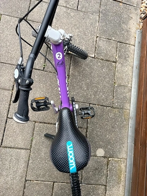 Woom 2 Kinderfahrrad 14 Zoll Lila Bild 5