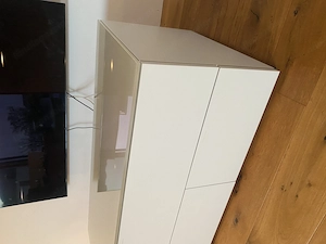 Modernes TV-Lowboard   Sideboard in Weiß Matt Bild 4