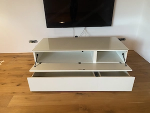Modernes TV-Lowboard   Sideboard in Weiß Matt Bild 3