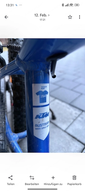 Kinderrad KTM  Bild 2