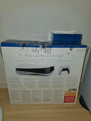 PS5 mit Laufwerk + 4 Spiele + Controller + OVP   in sehr gutem Zustand Bild 4