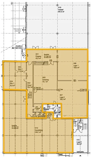 Dornbirn   Gewerbefläche (Büro Lager Produktion) im EG ab ca. 18 m  bis ca. 864 m  Bild 2
