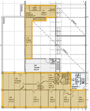 Dornbirn   Gewerbefläche (Büro Lager Produktion) im 1. OG ab ca. 20 bis 367 m  Bild 4