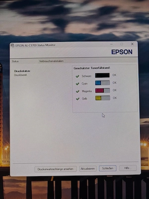Farblaser Drucker Epson Aculaser 1700 Bild 2
