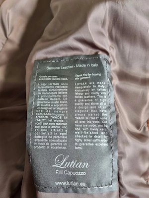 Nappa Lederjacke mittelbraun Damen Gr. M Bild 4