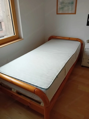 Einzelbett Vollholz Bild 2