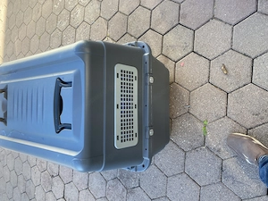 Hundebox groß kaum gebraucht wie neu Bild 3