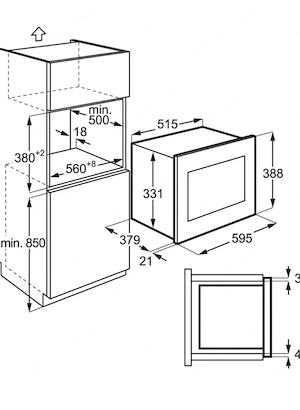 AEG Einbau Mikrowelle Neuwertig Bild 7