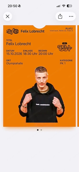 2 Tickets für Felix Lobrecht in München