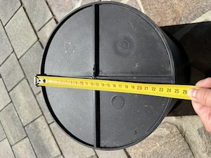 Großer Pflanzkübel in Rattanoptik   50 cm hoch Bild 5