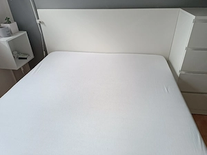 MALM Bett mit Aufbewahrung und PAX-Eckschrank inkl. offenem Regal Bild 2