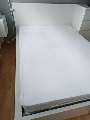 MALM Bett mit Aufbewahrung und PAX-Eckschrank inkl. offenem Regal Bild 3