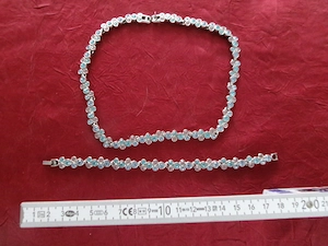 Swarovski - Halsband + Armband  Bild 3