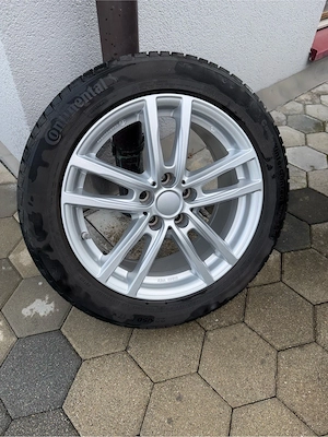 Bmw Alufelgen 17 Zoll mit Continental Winterreifen Bild 3